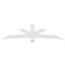 Ekena Millwork Alberta Architectural Grade PVC Gable Bracket, 108"W x 27"H x 2"D x 6"F, 6/12 Pitch GBP108X27X0206ALB00 - alternate 5